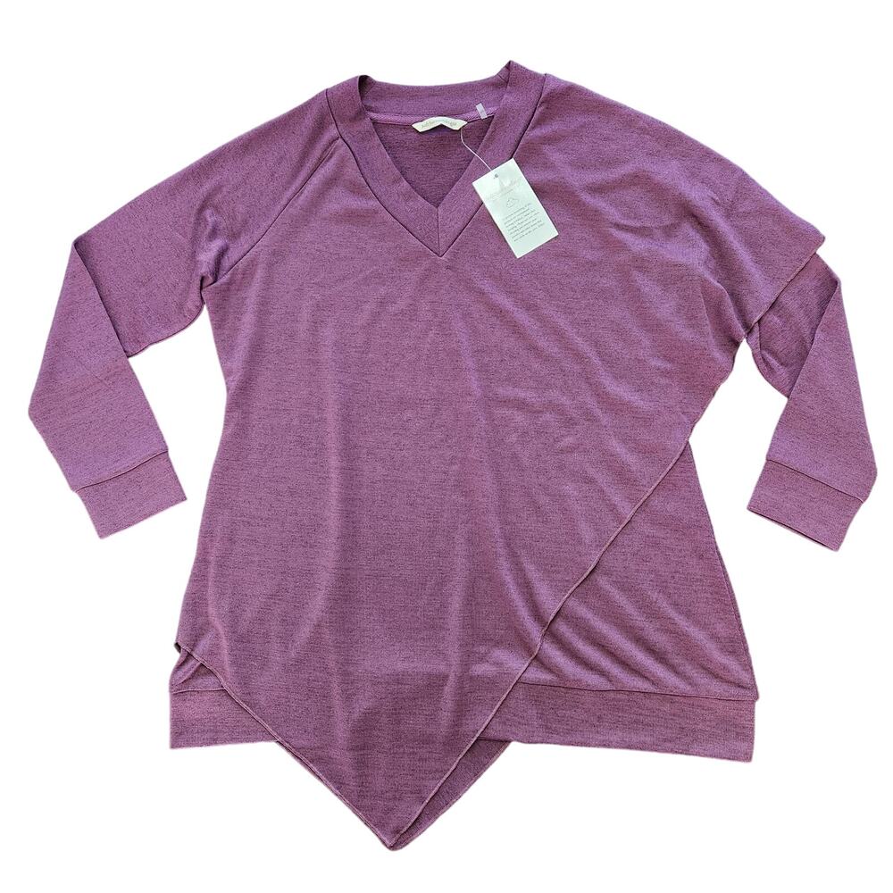 NWT Soft Surroundings Asymmetrical Sweater Size Petite Medium
